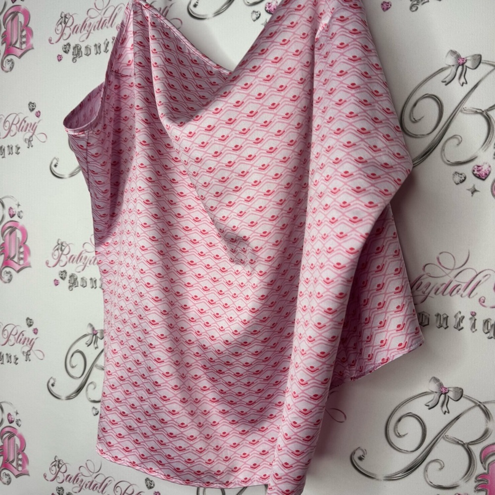 Victoria secret tank top floral keyhole button back Pink Patterned Cami Top - Picture 5 of 10